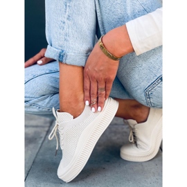 Damstrumpor Posten Beige sneakers 2