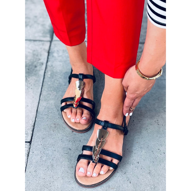 Hermine Black damsandaler svart 1