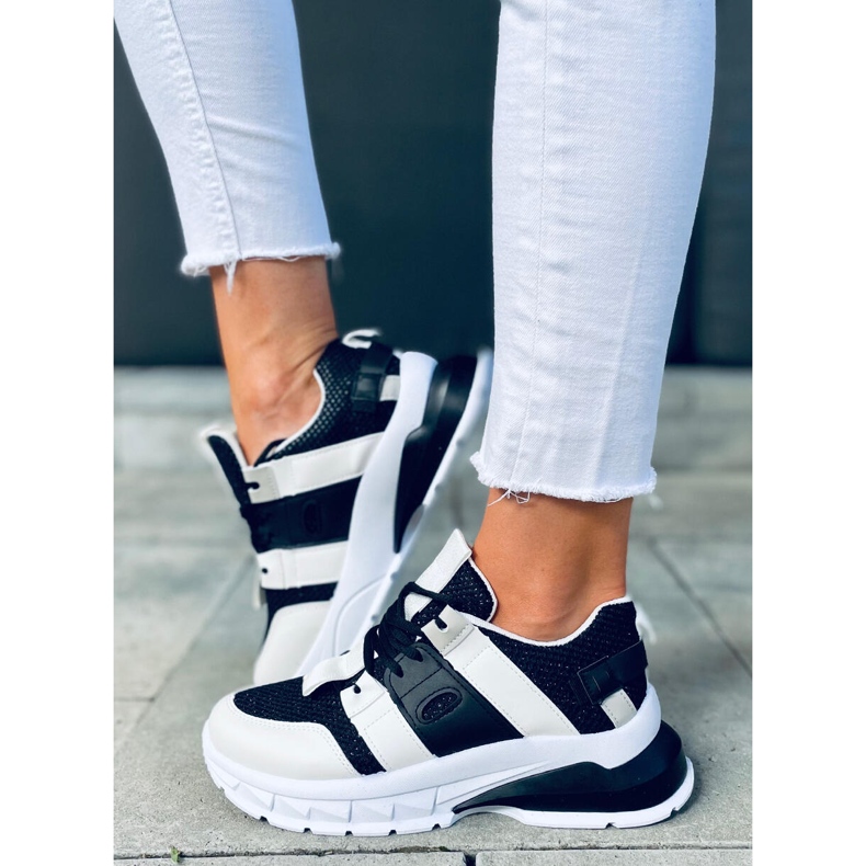 Riley Black damsneakers vit svart 2