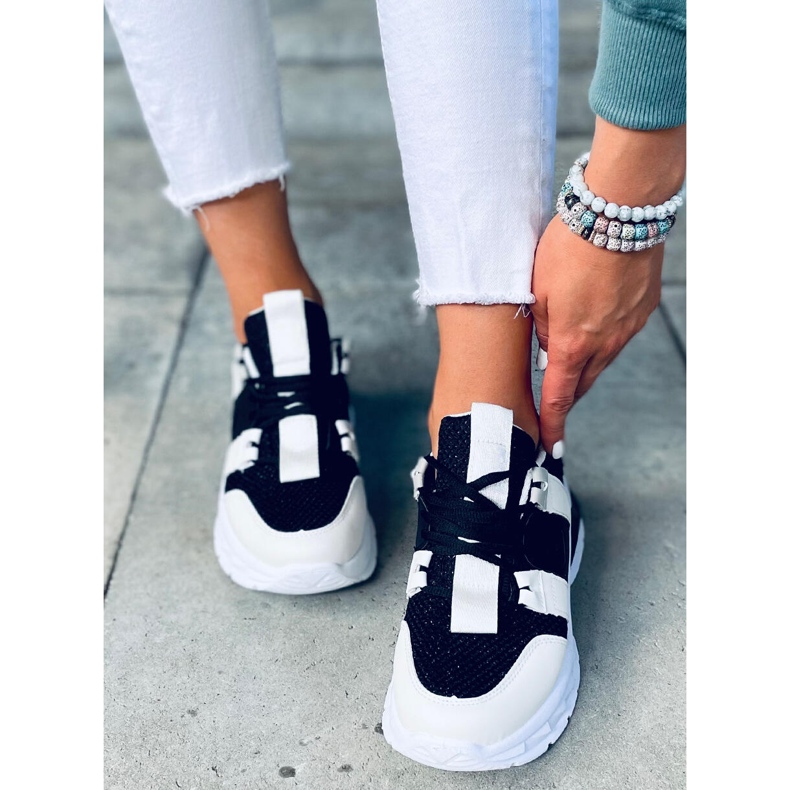 Riley Black damsneakers vit svart 1