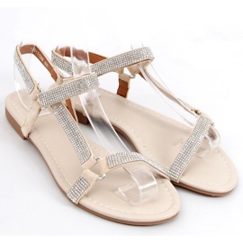 Azza Beige damsandaler silver- 2