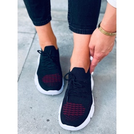 Harri Black strumpor svart röd 2