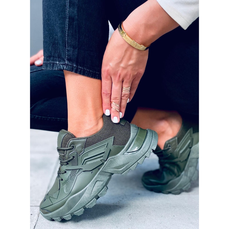Sana Verde sportskor för kvinnor kaki grön 2