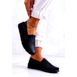Läder Slip-On Skor för kvinnor Maciejka 03512-01 Svart 3