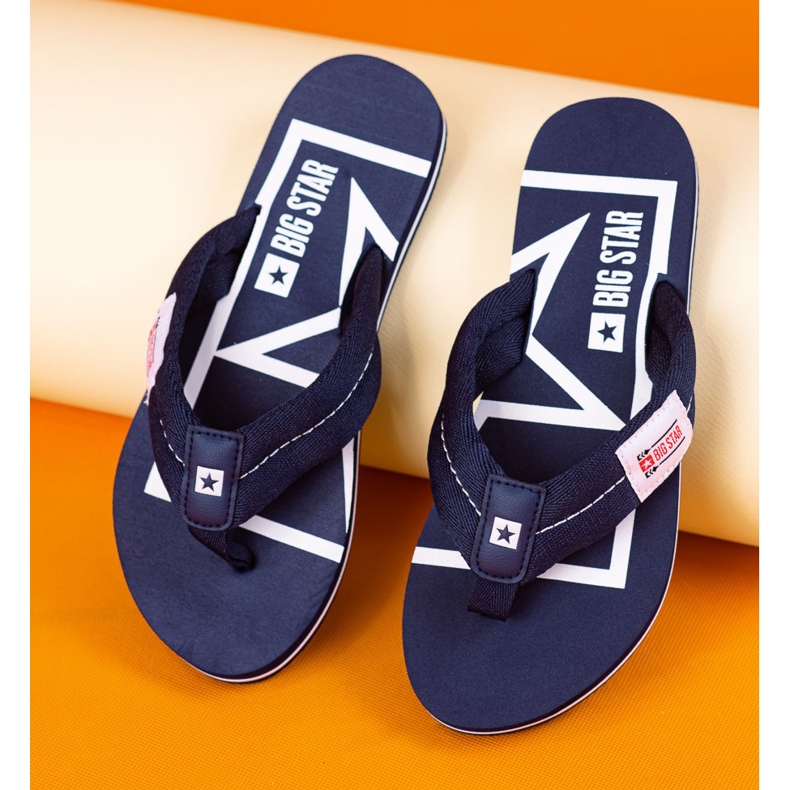 Bekväma Big Star flipflops blå 2