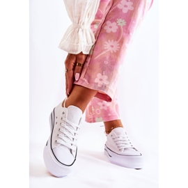 FS3 Klassiska sneakers för kvinnor på plattformen Vit Conelle 2