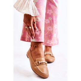 PG1 Bruna loafers för kvinnor med dekorativa pärlor från Sergia 1