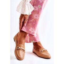 PG1 Bruna loafers för kvinnor med dekorativa pärlor från Sergia 2