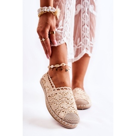 PH1 Beige Openwork Espadrilles dam, Letisa 1