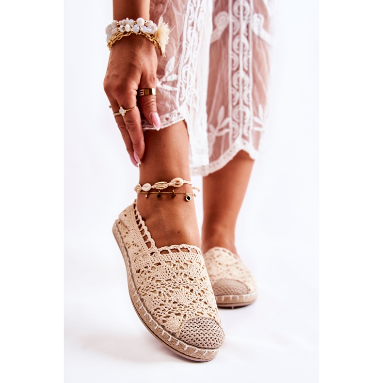 PH1 Beige Openwork Espadrilles dam, Letisa 1