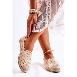 PH1 Beige Openwork Espadrilles dam, Letisa 2