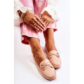 PG1 Dam Loafers med rosett Naken Aurila beige 1