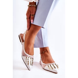 Ballerinor för kvinnor med dubbar Vita Kinley 2