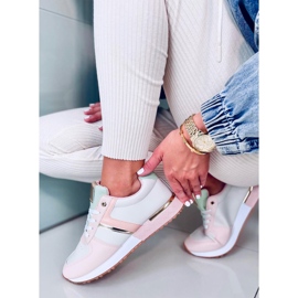 Gräsrosa sportskor för kvinnor mångfärgad 2