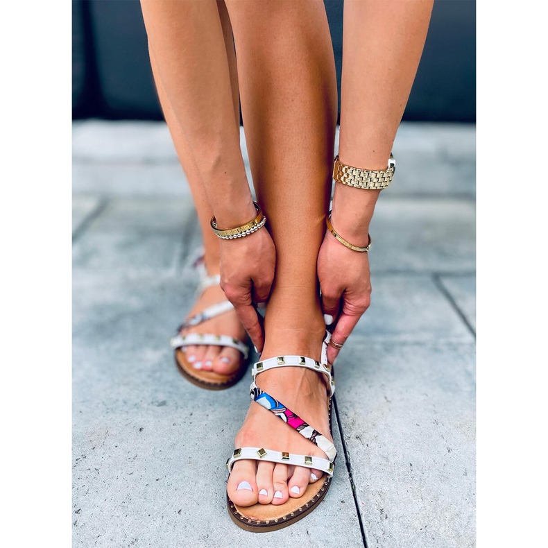 Maya White damsandaler vit 1