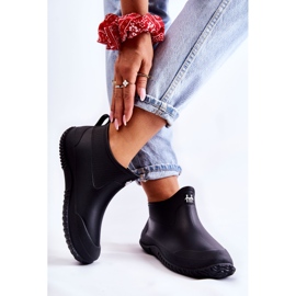 Svarta låga gummistövlar för damer Eldora 2