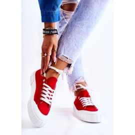 PS1 Sneakers för kvinnor på plattformen Red Comes röd 2