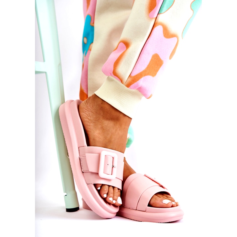 Damflip-flops med spänne, rosa 2