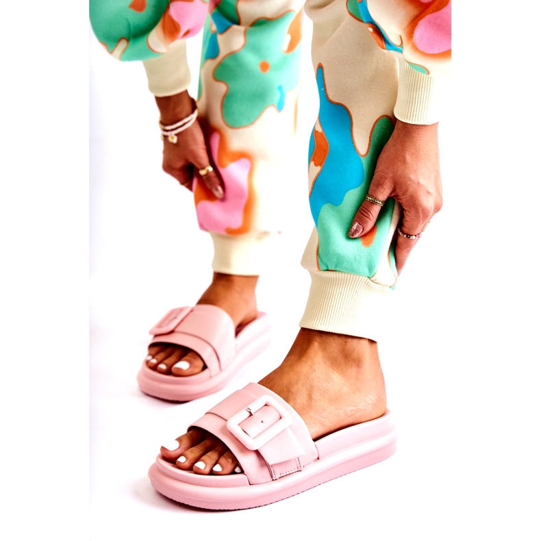 Damflip-flops med spänne, rosa 1