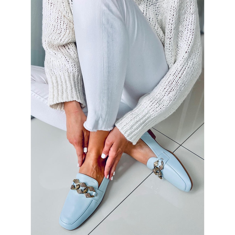 Mallow Blue dam loafers blå 1