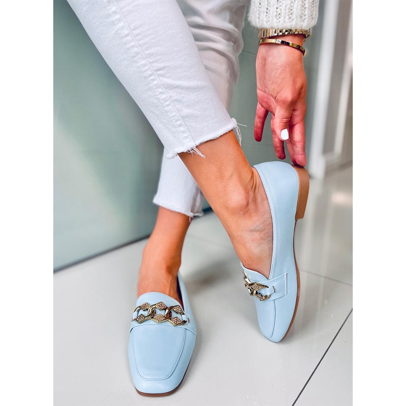 Mallow Blue dam loafers blå 2