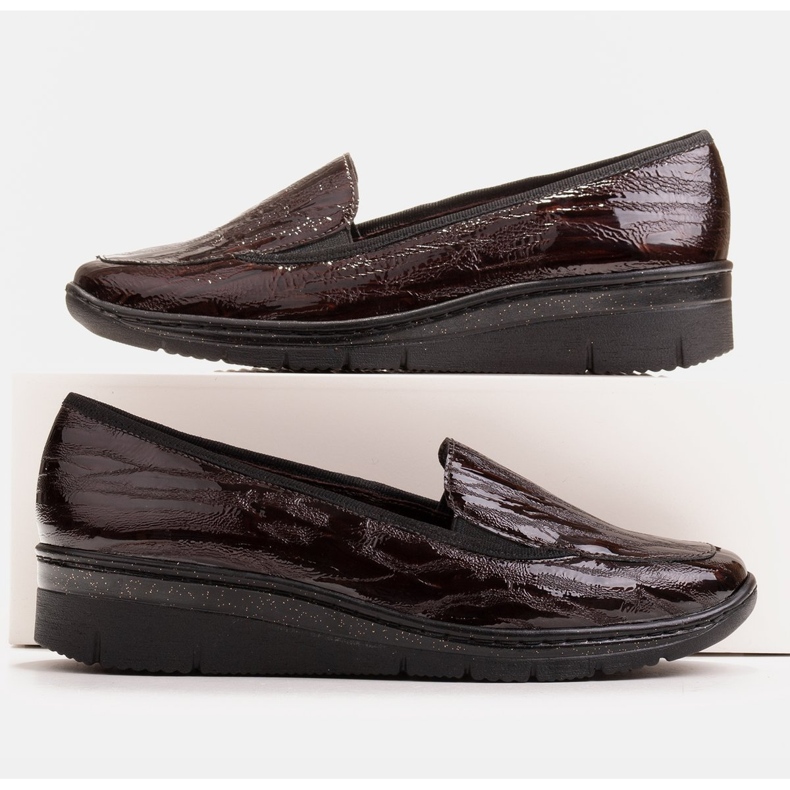 Radoskór Bekväma bruna damskor för en bredare fot 1