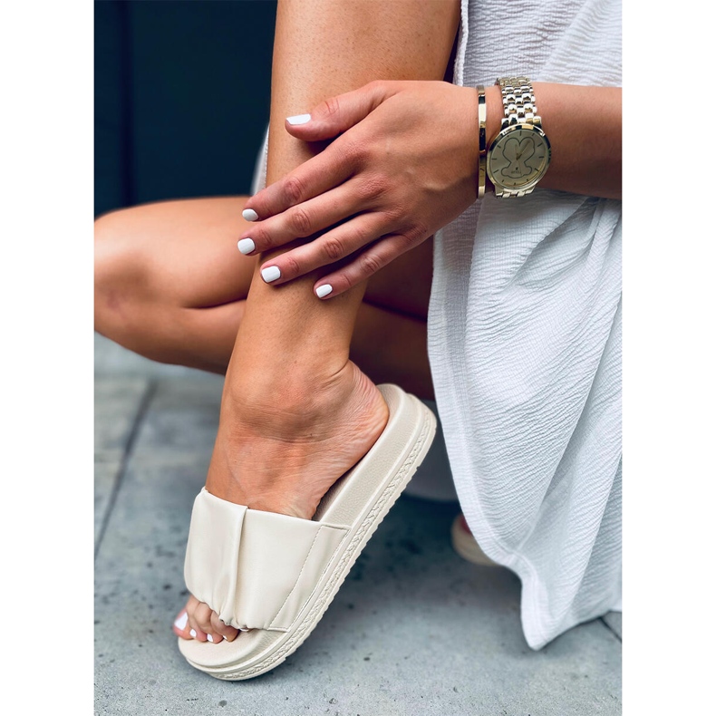 Atissa Beige damtofflor 1