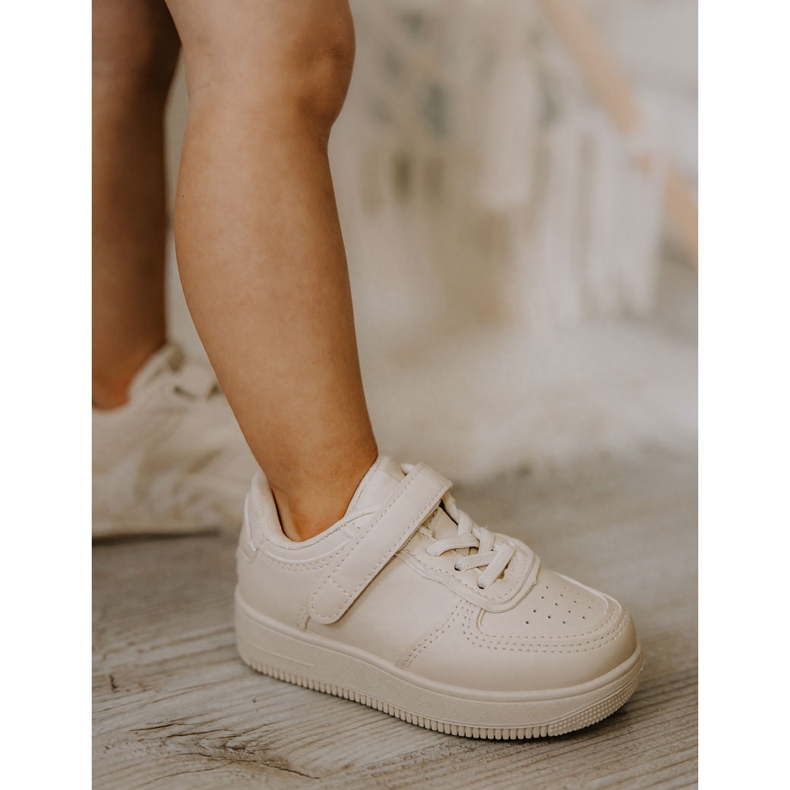 FR1 Sportskor för barn med kardborreband Beige Elike 2