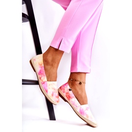 Dam Espadrilles Slip-On Rosa-Gul mångfärgad 2