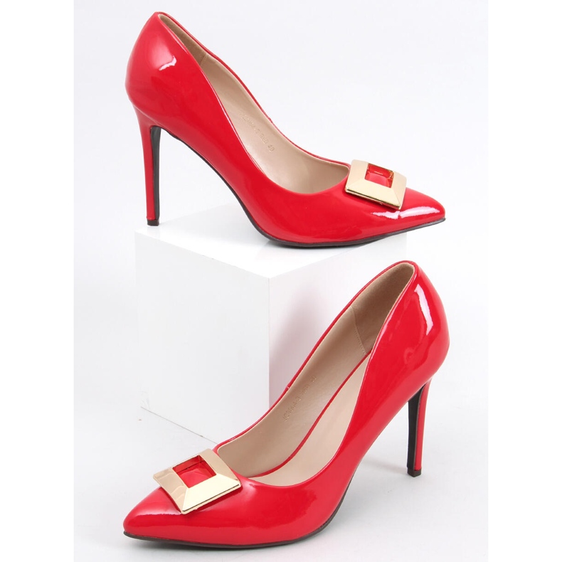 Lackade stift Margaret Red röd 1