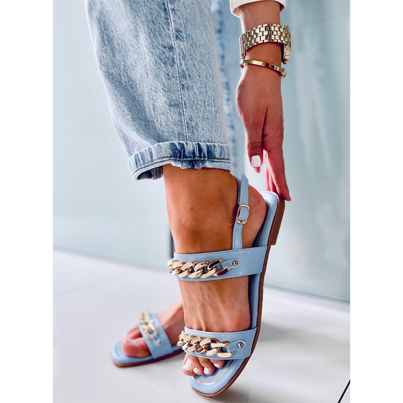 Sandaler med kedjor Indien Blå 2