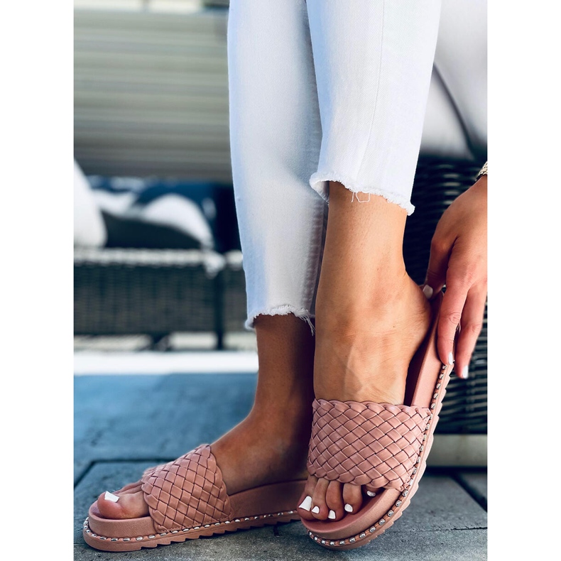 Edna Pink damtofflor rosa 1