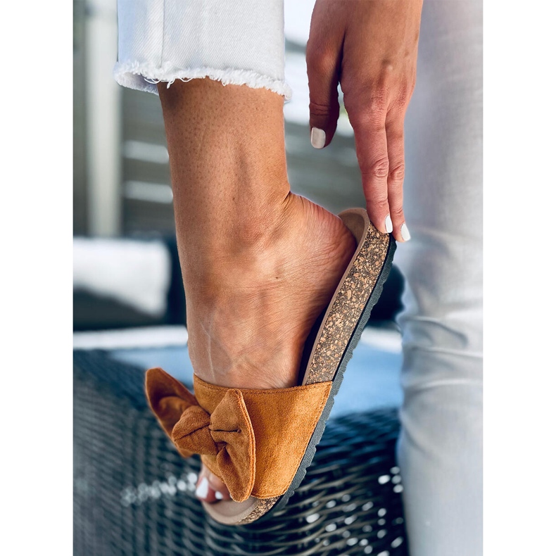 Kiara Camel korktofflor brun 1