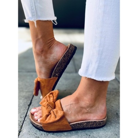 Kiara Camel korktofflor brun 2