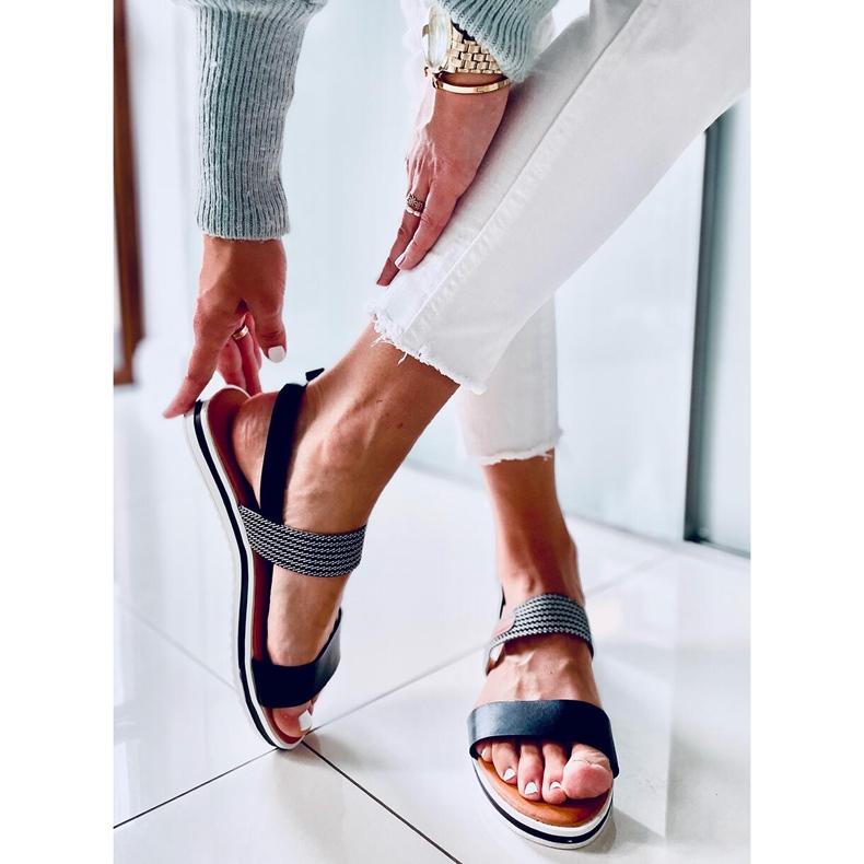 BM Tracy Black damsandaler svart 2