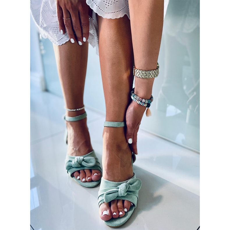 Giselle Gröna högklackade sandaler 1