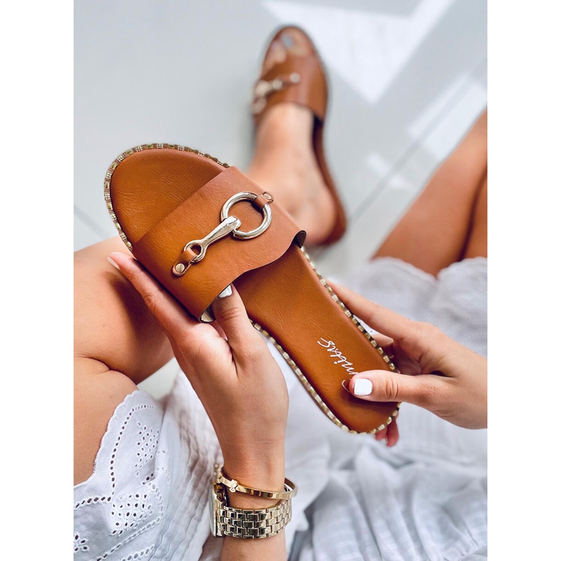 Kettle Camel damtofflor brun 2