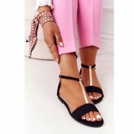 S.Barski Eleganta mockasandaler S. Bararski 541-7 Svart 3