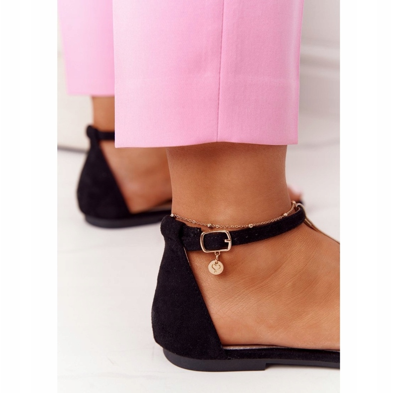 S.Barski Eleganta mockasandaler S. Bararski 541-7 Svart 4