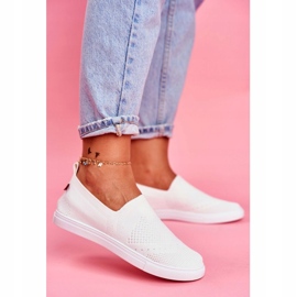 Kvinnors vita sneakers Slip-on sneakers Big Star FF274A608 2