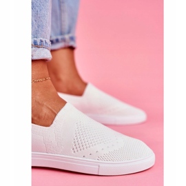 Kvinnors vita sneakers Slip-on sneakers Big Star FF274A608 4