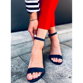 Högklackade sandaler från Ariel Navy blå 1