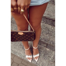 Damsandaler på högklackat mocka Nude Evisse beige 1