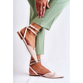 WS1 Damsandaler med tå i beige Amisha 2