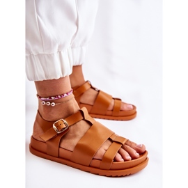 WS1 Tessy Camel Platform Sandaler brun 2
