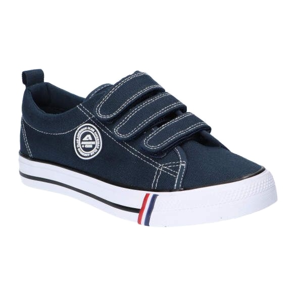 American Club LH59 / 22 marinblå kardborresneakers 1