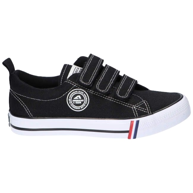 American Club Svarta amerikanska LH60 / 22 kardborre sneakers 5