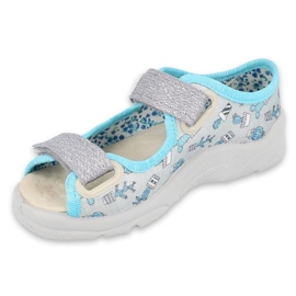 Befado barnskor 869X155 blå silver- grå 1