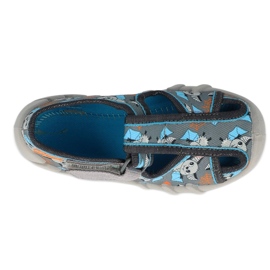 Befado barntofflor 190P104 gråblå 3