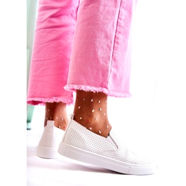 FK2 Vita Viviana Slip-On-skor för kvinnor 4